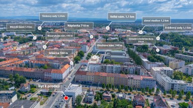 Prodej částečně zrekonstruovaného bytu 1+kk v Hradci Králové - Gočárova ulice