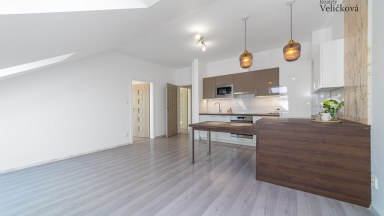 Prodej  podkrovního bytu 3+kk s parkovacím stání v Milovicích (okr. Nymburk)