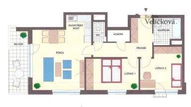 Nabízíme krásný vybavený byt 3+kk v novostavbě s garáž. stáním v Dolních Měcholupech (Praha 10)