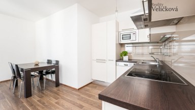 Nabízíme krásný vybavený byt 3+kk v novostavbě s garáž. stáním v Dolních Měcholupech (Praha 10)
