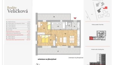 Prodej krásného bytu 3+kk se dvěma prostornými balkony a sklepem v nově vznikající rezidenci Zahálka