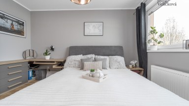 Prodej úchvatného nového bytu 3+1 s terasou a krytým garážovým stáním, v ulici Stromová, Pardubice