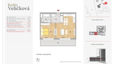 Prodej krásného bytu 2+kk s prostorným balkonem a sklepem v nově vznikající rezidenci Zahálka