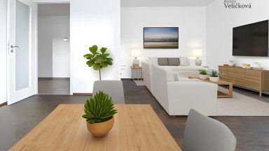 Prodej krásného bytu 2+kk s prostorným balkonem a sklepem v nově vznikající rezidenci Zahálka