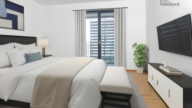 Prodej krásného bytu 2+kk (3+kk) s prostorným balkonem a sklepem a garážovým stáním 