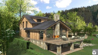 Prodej luxusní horské vily 5+kk vč. sauny s krásným výhledem v obci Bobr v Krkonoších