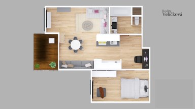Prodej krásného bytu v novostavbě 2+kk s balkonem v ulici K Meteoru, Svobodné Dvory, Hradec Králové 