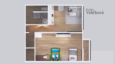 Prodej bytu 2+kk s lodžií na Moravském Předměstí v ulici Jana Masaryka