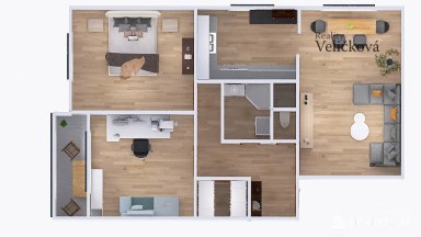 Prodej krásného bytu 3+1 po rekonstrukci v oblíbené městské části Hradce Králové - Věkoše