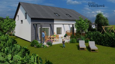 Nové rodinné domy 5+kk s garáží ve Stochově - okres Kladno - jen 20 min. jízdy od Prahy