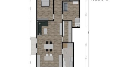 Pronájem luxusního zrekonstruovaného podkrovního bytu 3+kk v Nepasicích u Hradce Králové 