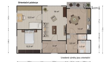 Prodej slunného bytu 3+1, 76m², s balkonem a nádherným výhledem – Náchod (Staré Město nad Metují)