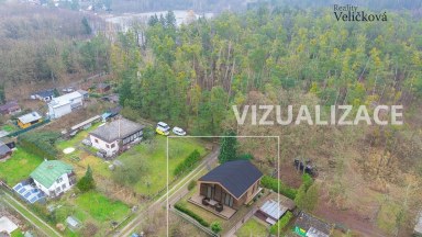 Prodej nádherného pozemku určeného k výstavbě rekreačního objektu v Hradci Králové - Roudničce