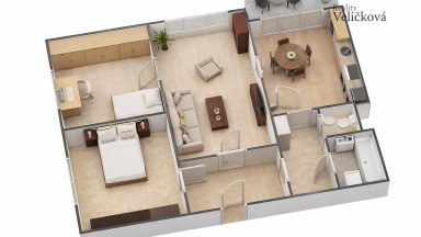 Prodej prostorného bytu 3+1, 76m², s balkonem a nádherným výhledem – Náchod (Staré Město nad Metují)