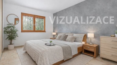 Nádherná novostavba rodinného domu 3+kk s možností přístavby až 2 pokojů, přímo u lesa ve Svinarech