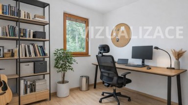 Nádherná novostavba rodinného domu 3+kk s možností přístavby až 2 pokojů, přímo u lesa ve Svinarech